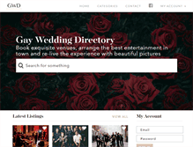 Tablet Screenshot of gayweddingdirectory.com
